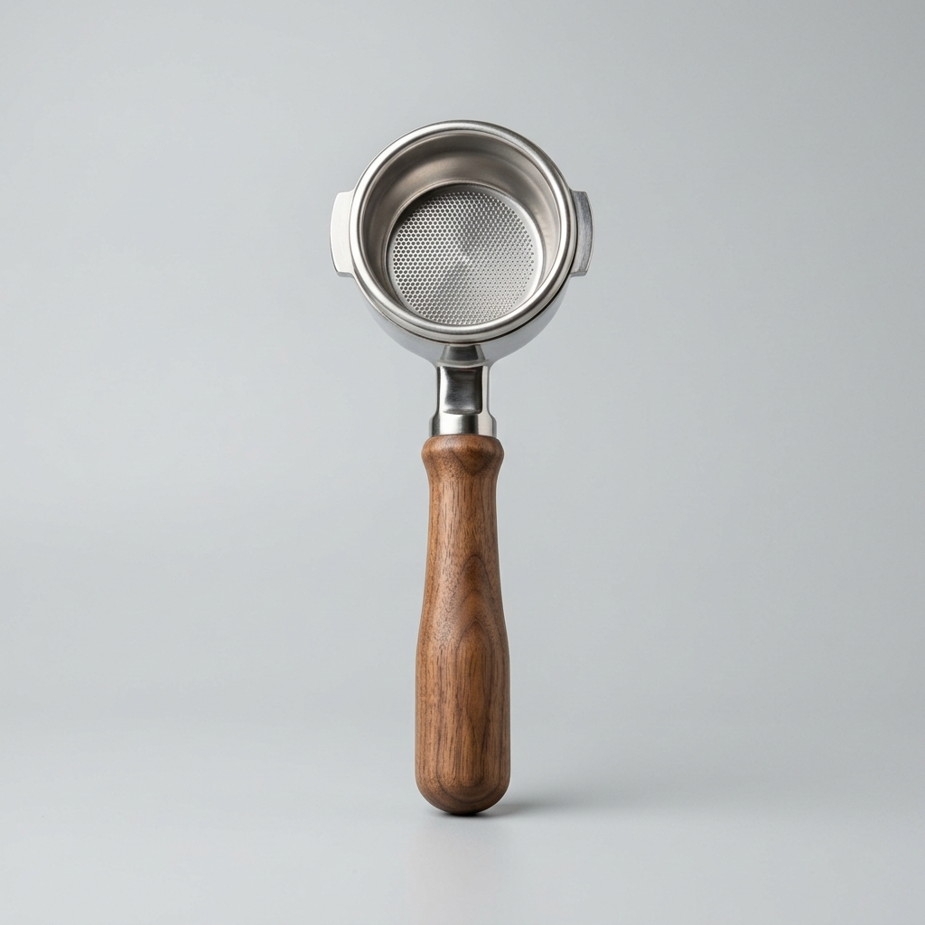 Bottomless Portafilter 58mm - Walnut Handle