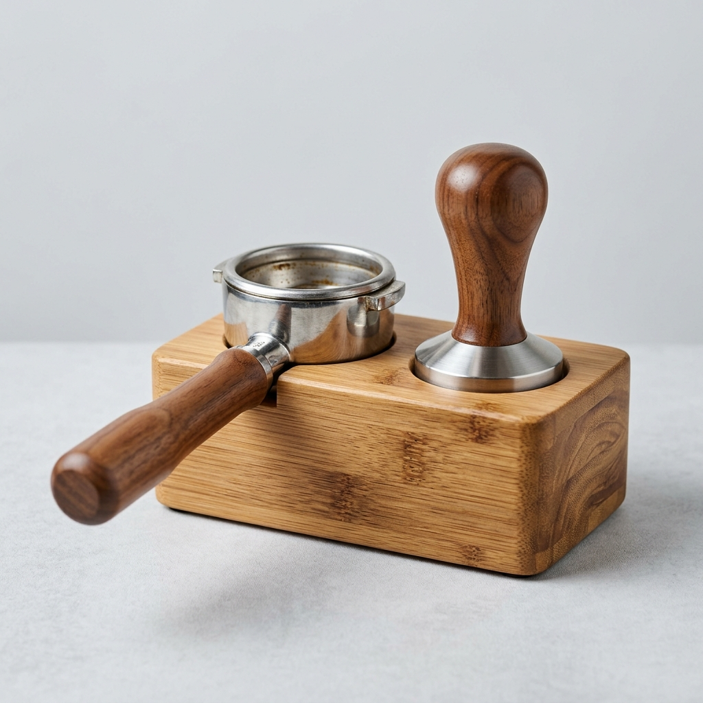 Portafilter & Tamper Stand - Bamboo