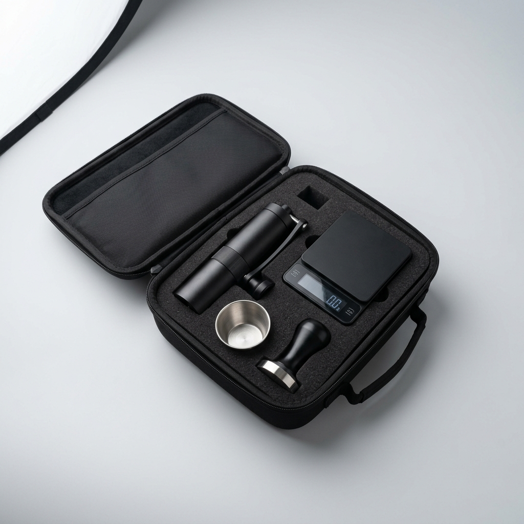 Travel Barista Kit - Compact Grinder & Scale